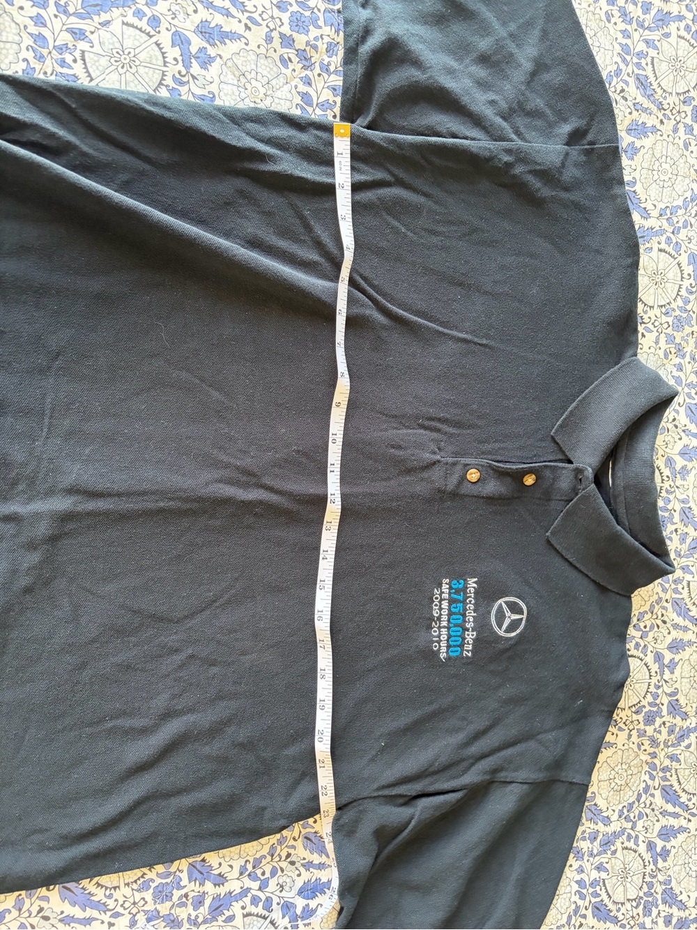 XL never worn Black Polo Shirt with Logo Mercedes Benz US International MBUSI